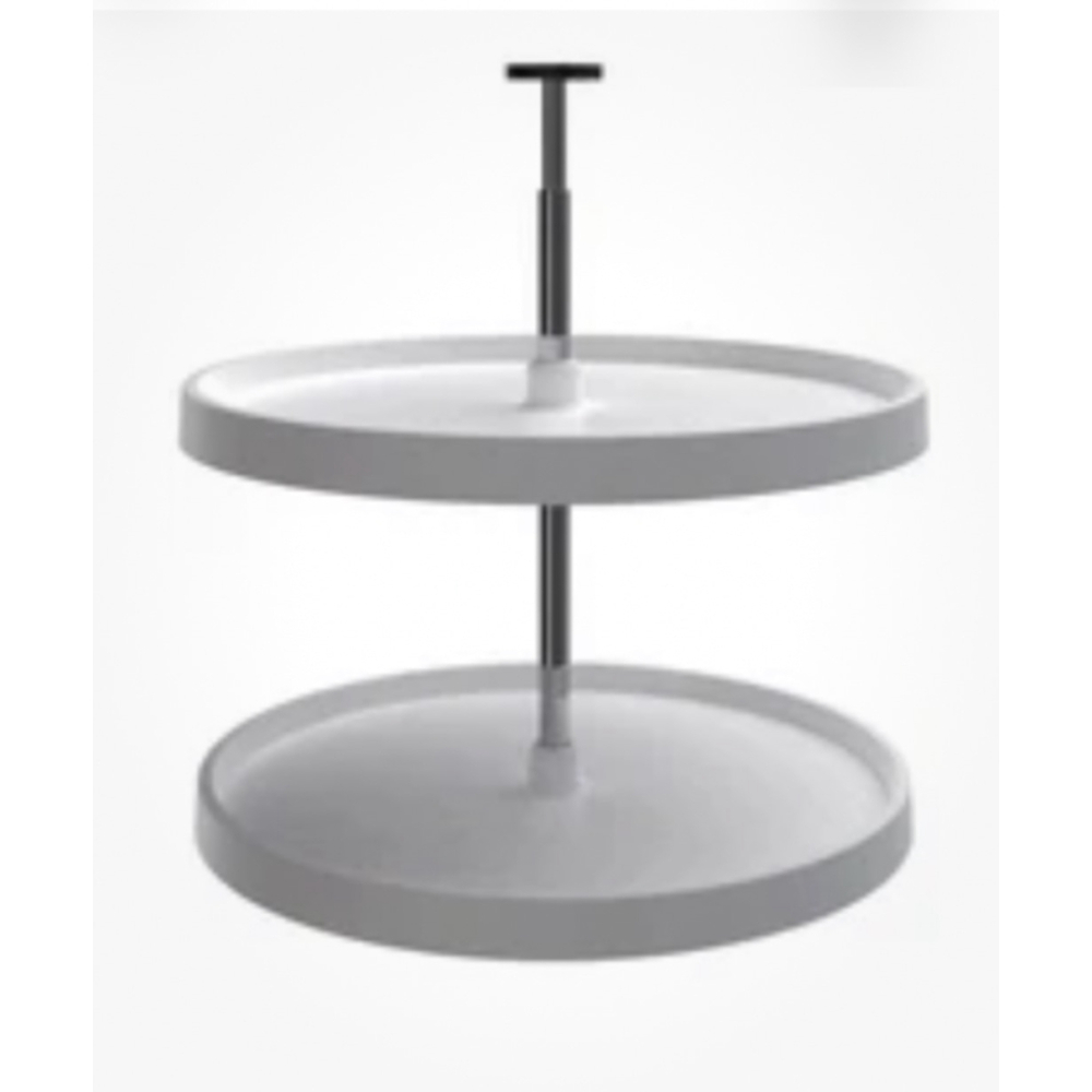 Rev-A-Shelf 3072-24-52 Value Line Polymer 24" Full Circle 2 Tier - White